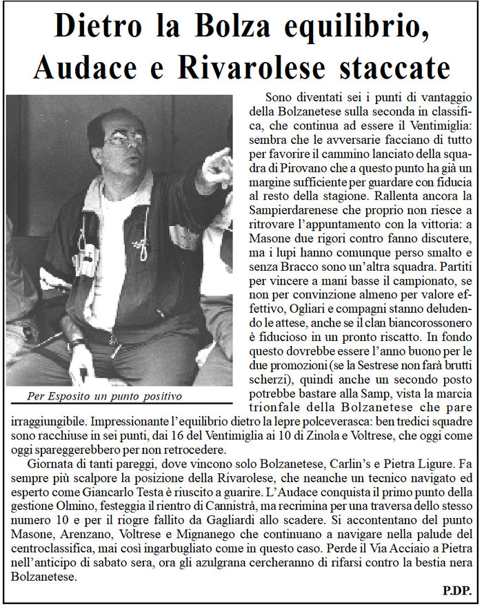 AMARCORD#124: riviviamo il calcio dei dilettanti...