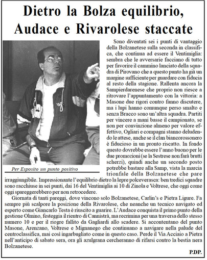 AMARCORD#124: riviviamo il calcio dei dilettanti...