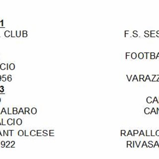 COPPA ITALIA E COPPA LIGURIA Ecco i gironi e il regolamento