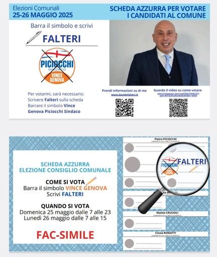 DAVIDE FALTERI &quot;Genova merita un impegno vero, concreto e trasparente&quot;