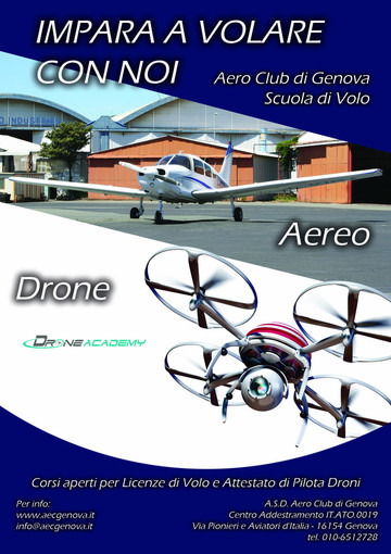 Aero Club di Genova al Salone Orientamenti 2016 con Drone Academy