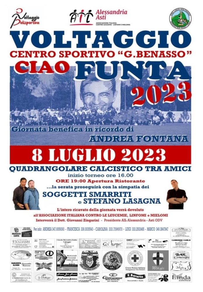 VOLTAGGIO Appuntamento oggi per l'evento che ricorda Andrea Fontana