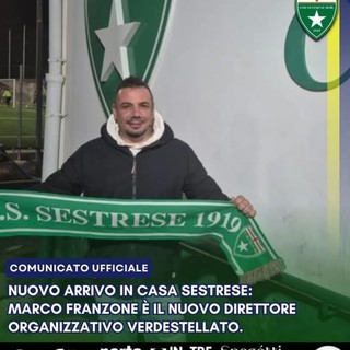 SESTRESE Marco Franzone è il nuovo direttore organizzativo