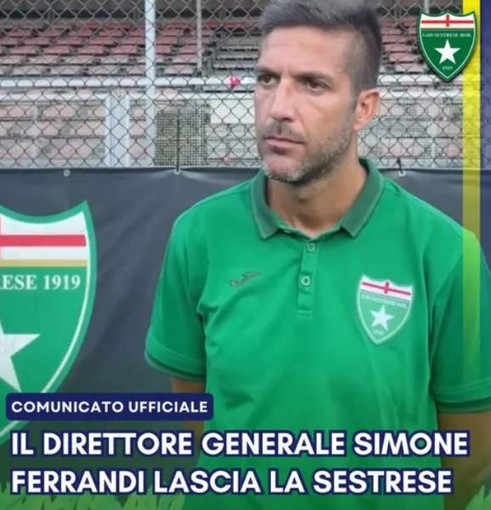 SESTRESE Il dg Simone Ferrandi al passo d'addio