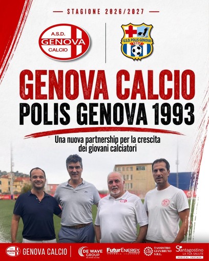 GENOVA CALCIO-POLIS GENOVA Una nuova partnership per la crescita dei giovani calciatori GENOVA CALCIO-POLIS GENOVA Una nuova partnership per la crescita dei giovani calciatori