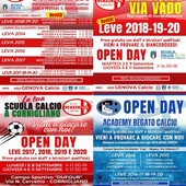 GENOVA CALCIO Ecco gli Open Day