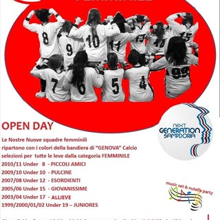 GENOVA CALCIO L'Open Day del femminile