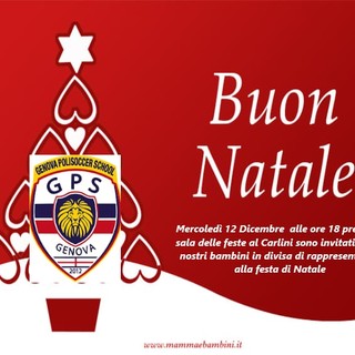 La festa di Natale della Genova Polisoccer School