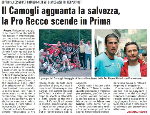 AMARCORD#180 riviviamo il calcio dei dilettanti...
