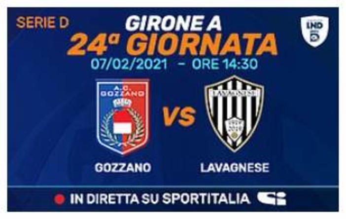 Serie D: domenica Gozzano - Lavagnese in diretta su Sportitalia!
