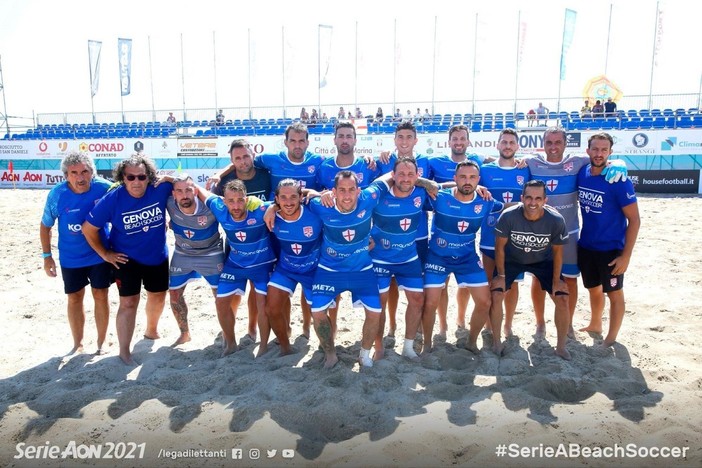 Genova Beach Soccer che impresa, batte Cagliari e porta a casa 6 punti da Ciró Marina