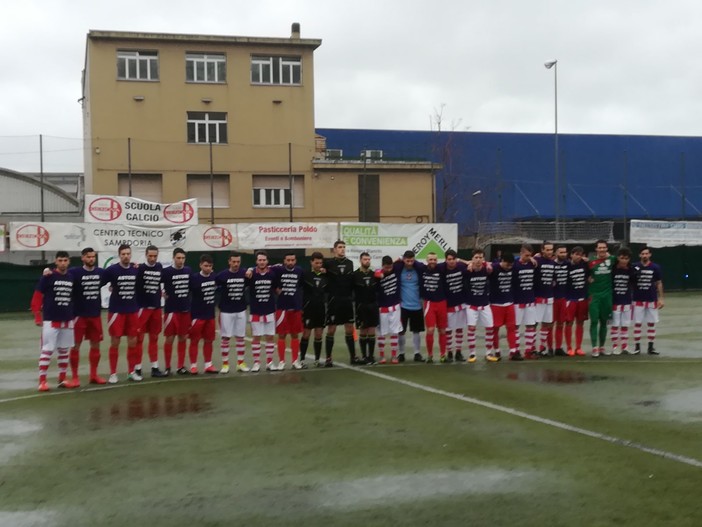 LA FOTO - Genova Calcio e Moconesi in campo per Astori