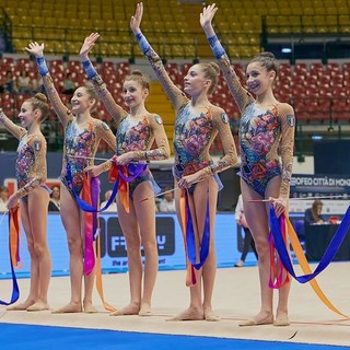 PGS Auxilium Genova tre volte d'argento ai Mondiali Junior di Ritmica con Segatori e Cella