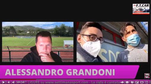 VIDEO/CAIRESE-ALBENGA Alessandro Grandoni: &quot;Resta il rammarico di aver preso il gol al 94'...&quot;