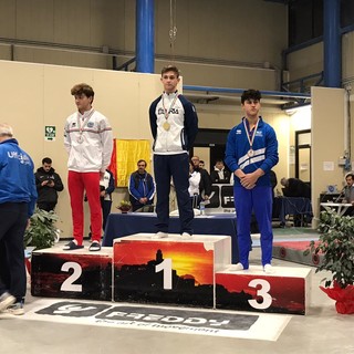 GINNASTICA Davide Simeone campione d’Italia Junior 2  agli anelli