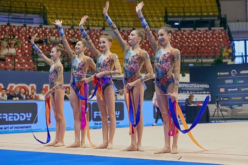 PGS Auxilium Genova tre volte d'argento ai Mondiali Junior di Ritmica con Segatori e Cella