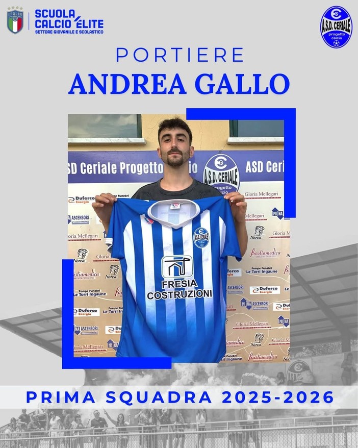 CERIALE Arriva un portiere dall'Eccellenza