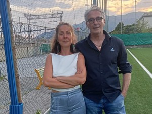 Ricagni con la presidentessa Irina Caruso