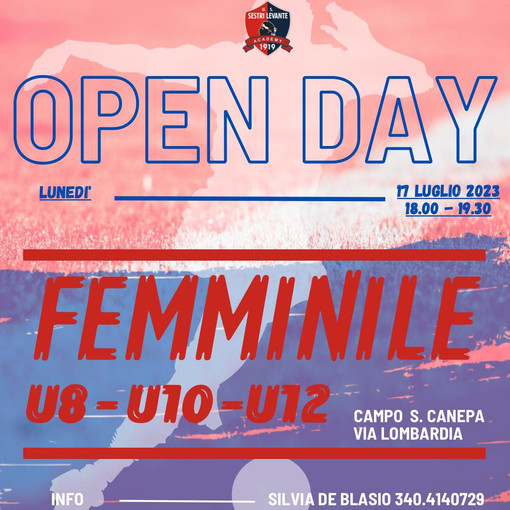 SESTRI LEVANTE Open day per le ragazze!