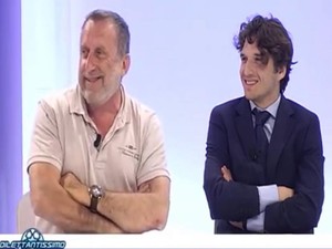 Sergio e Tommaso Imperato, insieme durante una trasmissione di Dilettantissimo