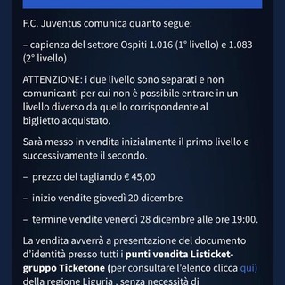 Signori, la Juve... biglietti a 45 euro