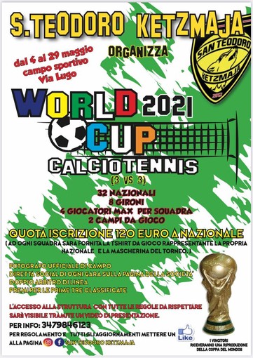 CALCIO TENNIS Anche il Ketzmaja organizza un torneo! Ed è un torneo Mondiale! CALCIO TENNIS Anche il Ketzmaja organizza un torneo! Ed è un torneo Mondiale!