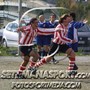 Marco esulta con Volpe nel 2003 in un Pra' 96-Real Pegliese