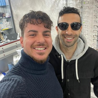 Michele Colella con Luca Lo Cicero di Ottica Moradei