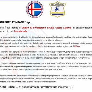LIGORNA Nasce il Centro di Formazione Scuola Calcio in collaborazione col San Michele