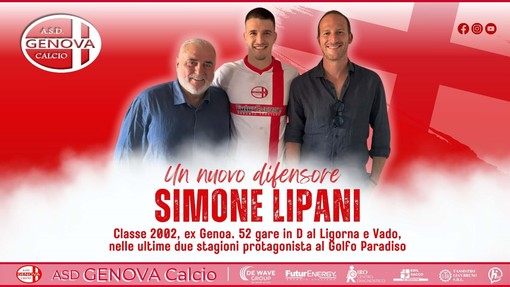 GENOVA CALCIO Ufficiale anche l'arrivo di Lipani