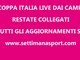 COPPA ITALIA PROMOZIONE Le partite in diretta LIVE