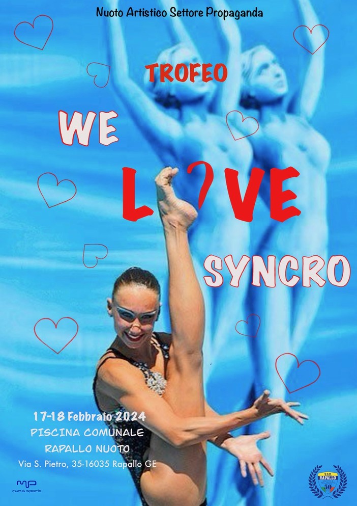 RAPALLO NUOTO Il 17 e 18 febbraio il Trofeo We LOVE Syncro