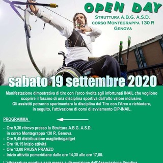 Tiro con l'arco: a Genova l'evento &quot;Para Archery Open Day&quot;