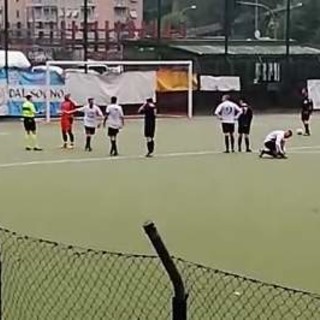 VIDEO Atletico Genova-Fegino 2-2, il rigore di Tommaso Lamonica