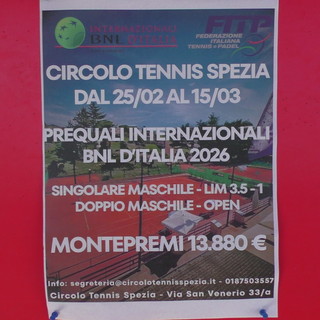 Tennis - Prequalificazioni agli Internazionali verso il vivo a S. Venerio