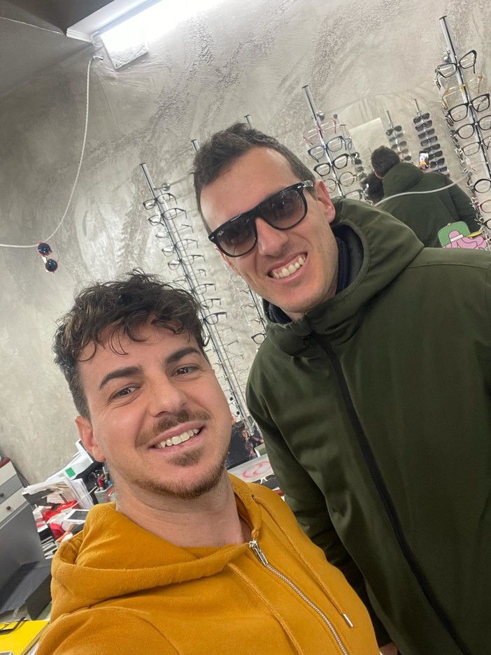 Luca Lo Cicero di Ottica Moradei con Gianluca Donato della Resistente