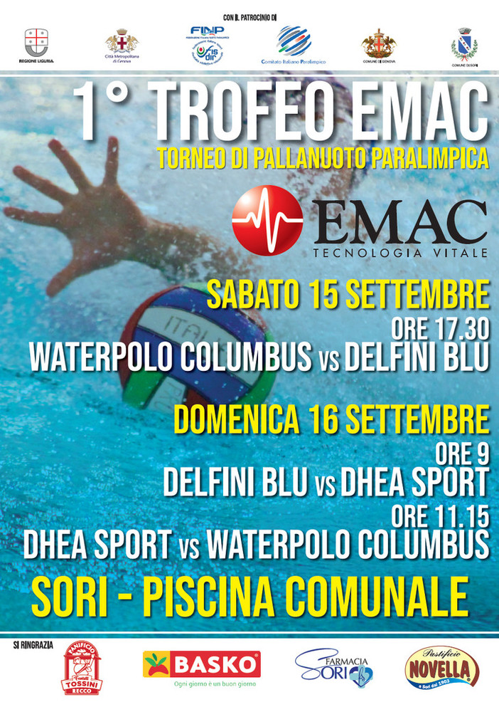 Primo Torneo ufficiale Italiano di pallanuoto per disabili