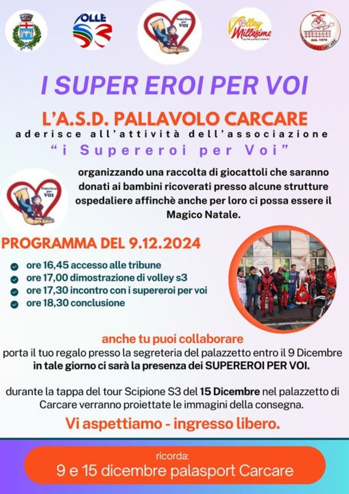 PALLAVOLO Carcare in campo per la solidarietà