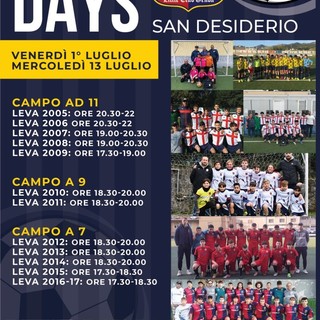 CALCIO GIOVANILE Il doppio open day del Little Club JAMES a San Desiderio