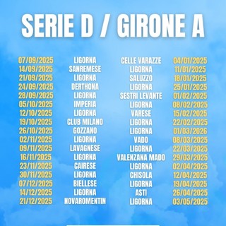 SERIE D GIRONE A Ecco il calendario: il commento di Alberto Saracco