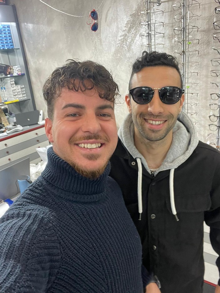 Michele Colella con Luca Lo Cicero di Ottica Moradei