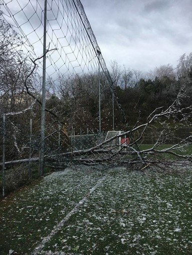 LE FOTO - Il Morgavi sotto ghiaccio, neve e vento