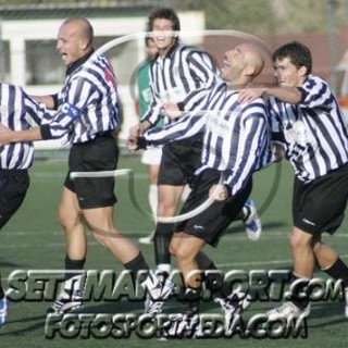 Masitto esulta dopo un gol con la Lavagnese nel 2007