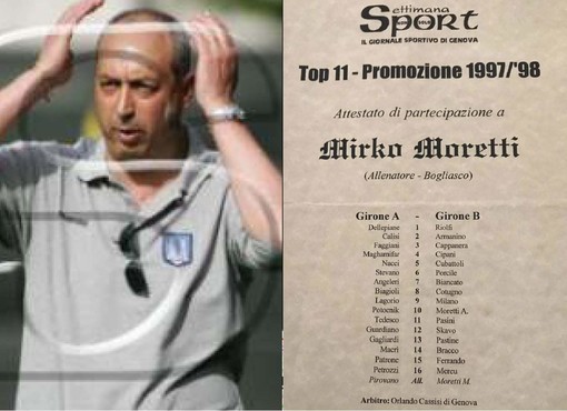 Mirco Moretti e le formazioni del Top 11 del 1998