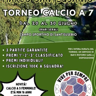 TERZO MEMORIAL MARCO SANTEUSANIO Dal 20 al 30 giugno a S. Eusebio