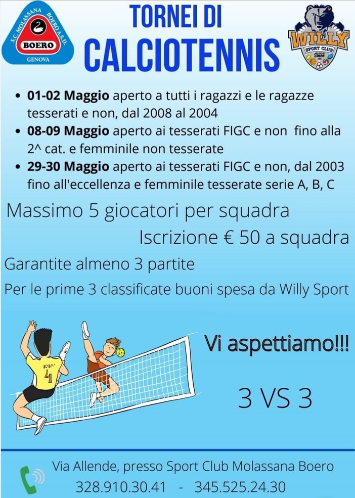 MOLASSANA Torneo di calcio/tennis