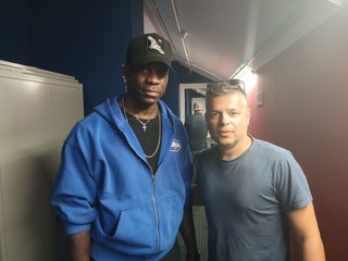 MARIO BALOTELLI COL DS DEL VADO PAOLO MANCUSO MARIO BALOTELLI COL DS DEL VADO PAOLO MANCUSO