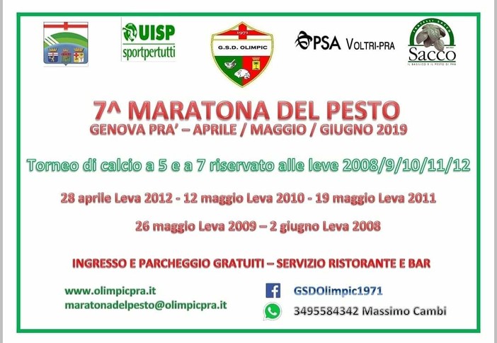 Maratona del Pesto: proseguono le iscrizioni