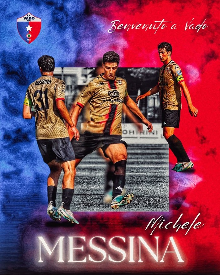 VADO Michele Messina è un nuovo calciatore rossoblù 💙❤️