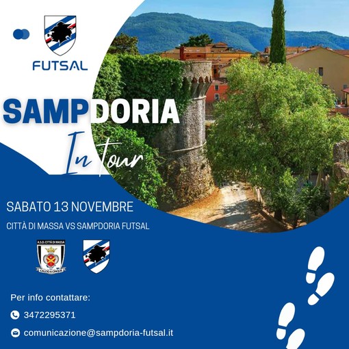 SAMPFUTSAL IN TOUR Si parte sabato 13 novembre con la trasferta di Massa